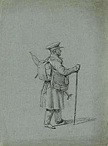 Studie eines reisenden Malers by Peter Krafft