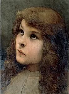 Studienkopf by Gabriel von Max