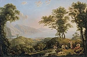 Südliche Landschaft mit Vesuv