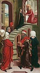 Tempelgang Mariens by Wiener Maler