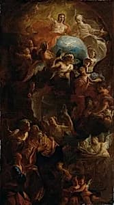 Tod des heiligen Augustinus by Carlo Carlone