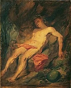 Trunkener Bacchus by Hans Canon