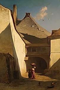 Ungarischer Bauernhof by Johann Gualbert Raffalt