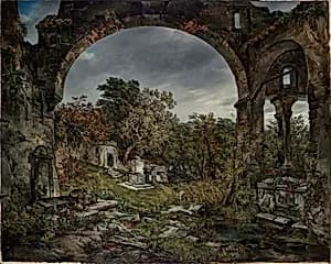 Verödeter Friedhof by Joseph Selleny