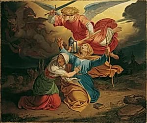 Versuchung der heiligen Gudula by Joseph von Führich