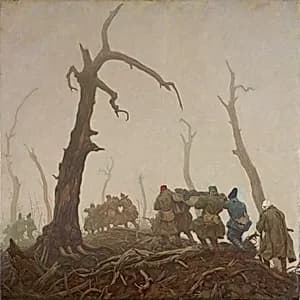Verwundetentransport by Wilhelm Dachauer