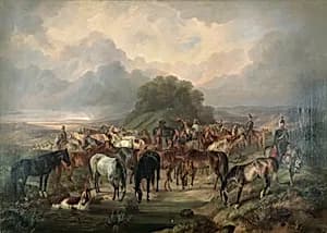 Von Ulanen geführter Transport by Otto Stotz