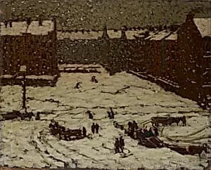 Vorstadt im Schneewetter by Václav Malý