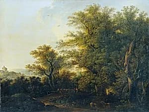 Waldausgang by Johann Josef Schindler