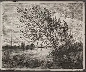 A Cluster of Alders by Charles François Daubigny (French, 1817–1878)