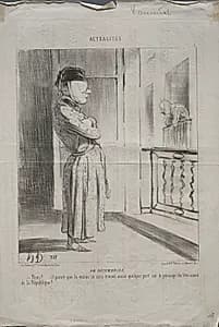 A Decemberist by Honoré Daumier (French, 1808–1879)