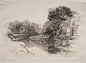 A River in Ireland by Francis Seymour Haden (British, 1818–1910)