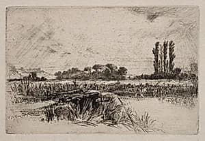 A Water Meadow by Francis Seymour Haden (British, 1818–1910)