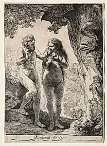 Adam and Eve by Rembrandt van Rijn (Dutch, 1606–1669)