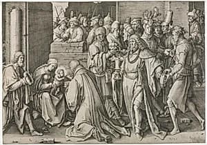 Adoration of the Magi by Lucas van Leyden (Dutch, 1494–1533)