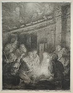Adoration of the Shepherds by Alphonse Legros (French, 1837–1911)