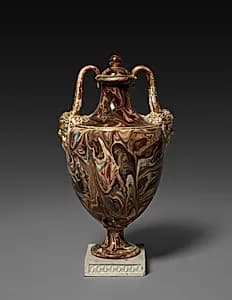 Agateware Vase with Cover by Wedgwood and Bentley (British, Staffordshire, 1769–1780)