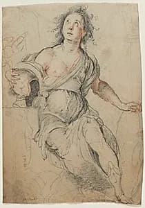 Allegorical Figure by Bernardo Strozzi (Italian, 1581?-1644)