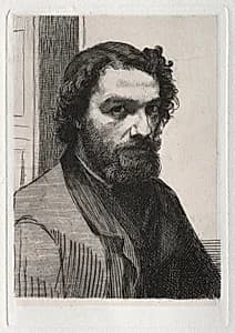 Alphonse Legros by Félix Bracquemond (French, 1833–1914)