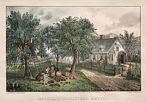 American Homestead by James Merritt Ives (American, 1824–1895)
