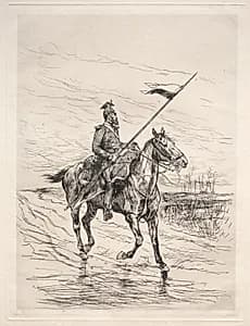 An Uhlan by Édouard Detaille (French, 1848–1912)