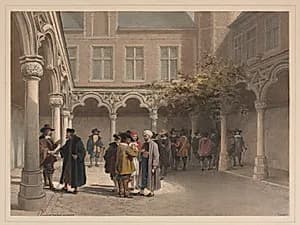 Ancien Bourse, Antwerp by Louis Haghe (British, 1806–1885)