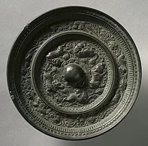 Animal-and-Grape Mirror by Unknown Artist