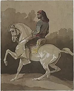 Arab on Horseback by Horace Vernet (French, 1789–1863)