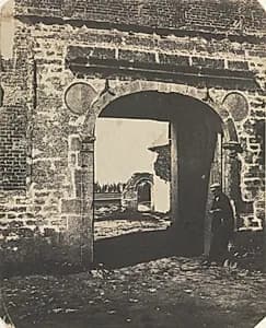 Arch in Farmyard, Swansea by Calvert Richard Jones (British, 1804–1877)