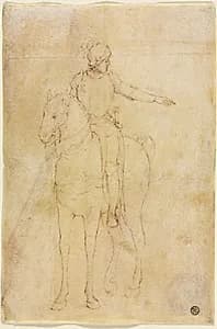 Armored Figure on Horseback by Vittore Carpaccio (Italian, 1455/65–1525/26)