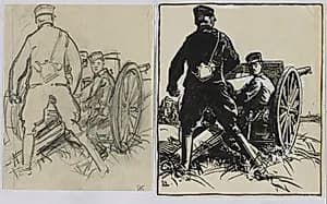 Artillelurs belges by Auguste Louis Lepère (French, 1849–1918)