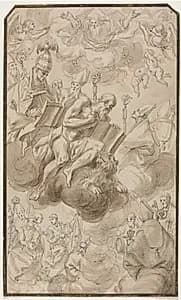 Ascension of Saint Jerome by Karel Skréta (Czech, 1610–1674)