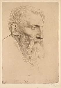 Auguste Rodin by Alphonse Legros (French, 1837–1911)
