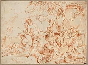 Bacchanal Before a Herm by Giovanni Benedetto Castiglione (Italian, 1609–1664)