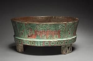 Basin with Feathered Serpent by Unknown Artist