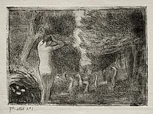 Bather and Geese