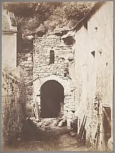 Behind the Troglodyte Farm by Henri Le Secq (French, 1818–1882)