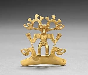 Bird-Man Pendant by Unknown Artist
