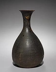 Black-glazed Bottle by Unknown Artist