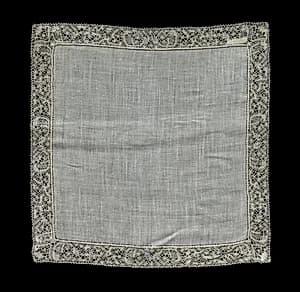Bobbin Lace Handkerchief by Unknown Artist