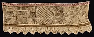 Border with Peacock Motif by Unknown Artist