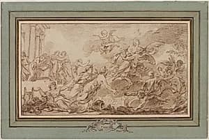 Boreas Abducting Oreithyia by Jean-Baptiste-Marie Pierre (French, 1713–1789)