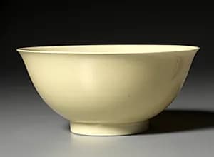 Bowl with Yellow Glaze by Unknown Artist