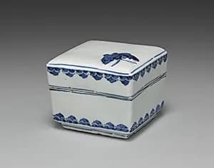 Box with Butterfly by Seifū Yohei I (Japanese, 1801–1861)