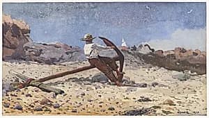 Boy with Anchor by Winslow Homer (American, 1836–1910)