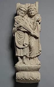 Bracket with Two Musicians by Unknown Artist