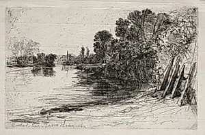 Brentford Ferry by Francis Seymour Haden (British, 1818–1910)