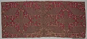 Brocaded Satin Textile by Unknown Artist