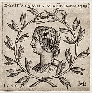 Bust of Domitia Calvilla by Hans Sebald Beham (German, 1500–1550)