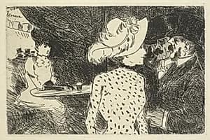 Cafe Scene (descriptive) by Jean Louis Forain (French, 1852–1931)